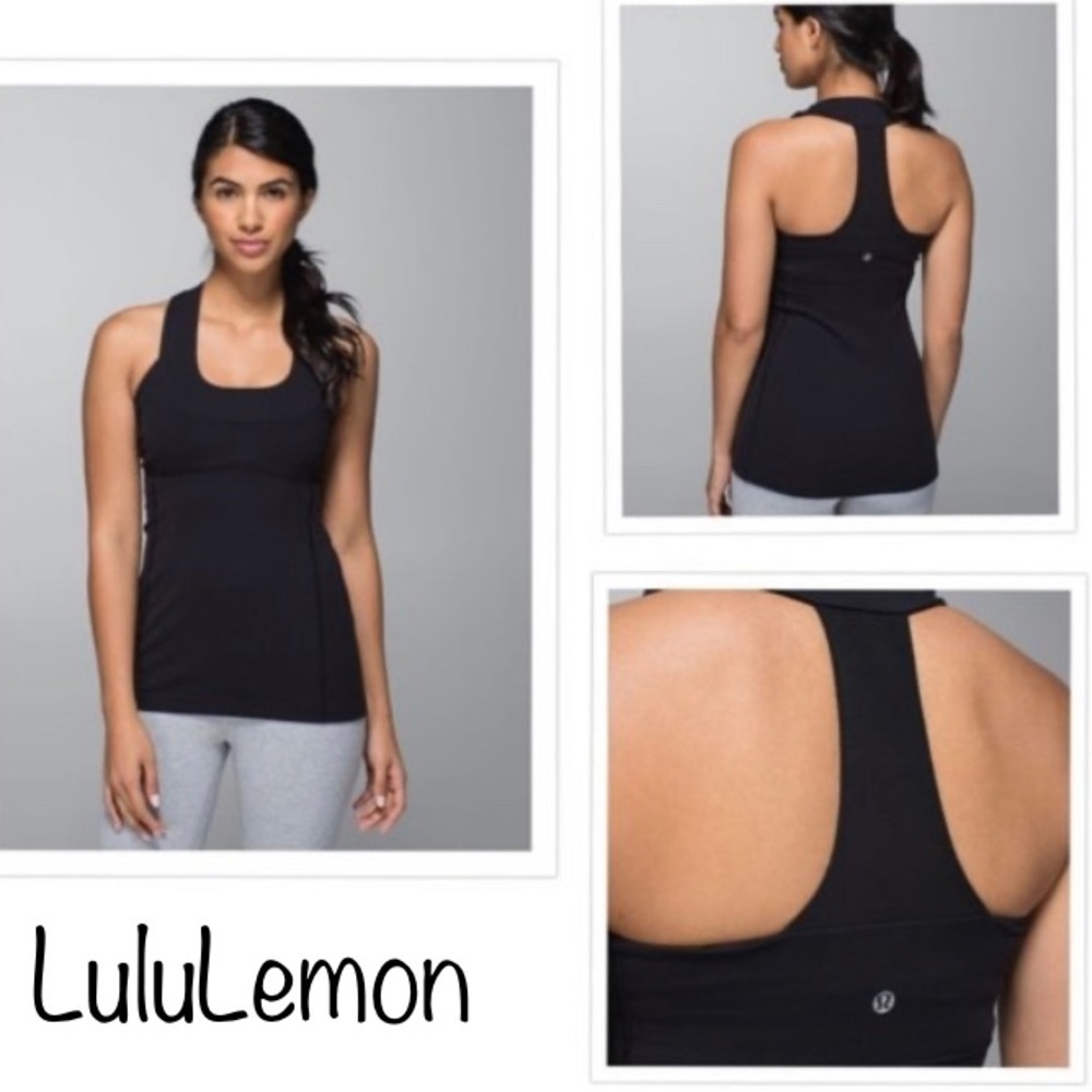 lululemon athletica Black Tank Top